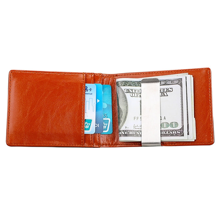 9601 Antimagnetic RFID Mini Crazy Horse Texture Leather Wallet Billfold - Antimagnetic RFID Package by buy2fix | Online Shopping UK | buy2fix