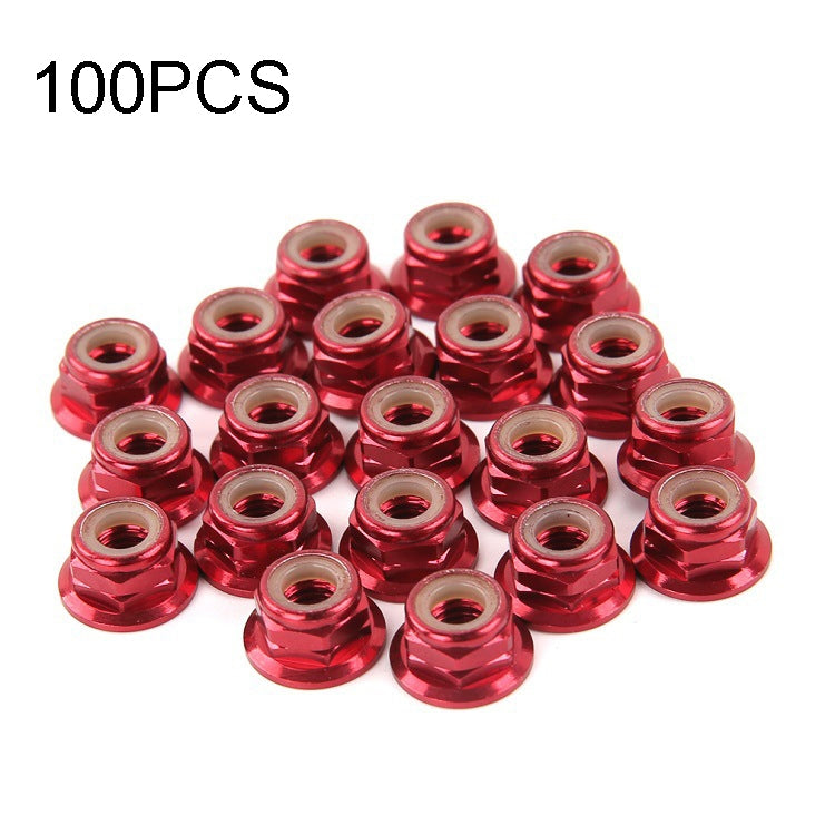 100 PCS iFlight M5 CW 6061 Aluminum Motor Screw Nuts Nylon Insert Self Lock Flange Nut for RC FPV Racing Drone Motor(Red) - Toys & Hobbies by IFLIGHT | Online Shopping UK | buy2fix