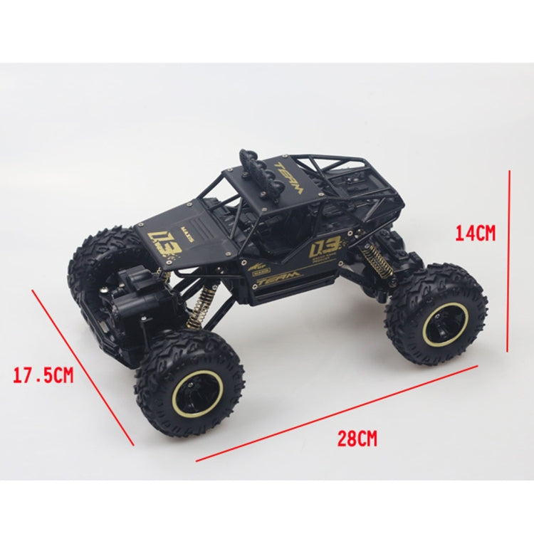 HD6026 1:16 Large Alloy Climbing Car Mountain Bigfoot Cross-country Four-wheel Drive Remote Control Car Toy, Size: 28cm(Black) - RC Cars by buy2fix | Online Shopping UK | buy2fix