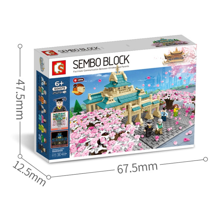 SEMBO 601079 Cherry Blossom Series Puzzle Assembled Toy Small Particle Building Blocks - Building Blocks by buy2fix | Online Shopping UK | buy2fix