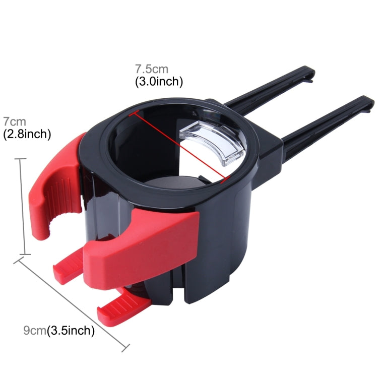 SHUNWEI SD-1027 Car Auto Multi-functional ABS Air Vent Drink Holder Bottle Cup Holder Phone Holder Mobile Mount (Red) - Car Drink Holders by SHUNWEI | Online Shopping UK | buy2fix