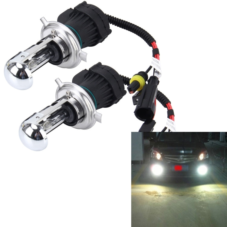 2 PCS H4 55W 4300K HID Bulbs Xenon Lights Lamps, AC 12V - Xenon Lights by buy2fix | Online Shopping UK | buy2fix