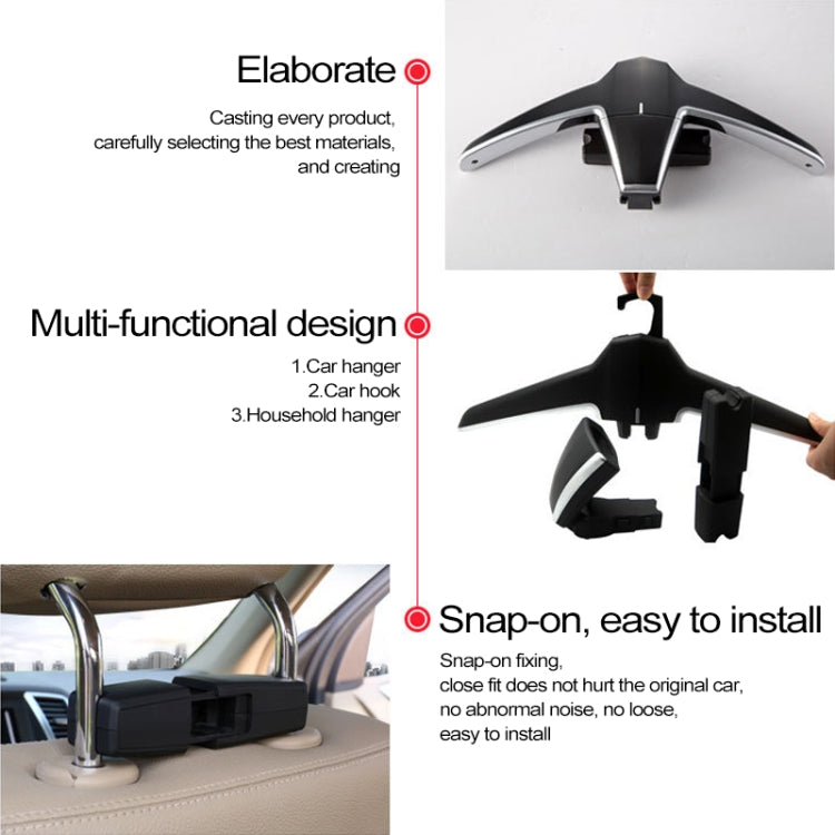 Creative Multi-functional Auto Car Seat Hanger Holder Hooks Clips for Bag Purse Cloth - Seat Accessories by buy2fix | Online Shopping UK | buy2fix