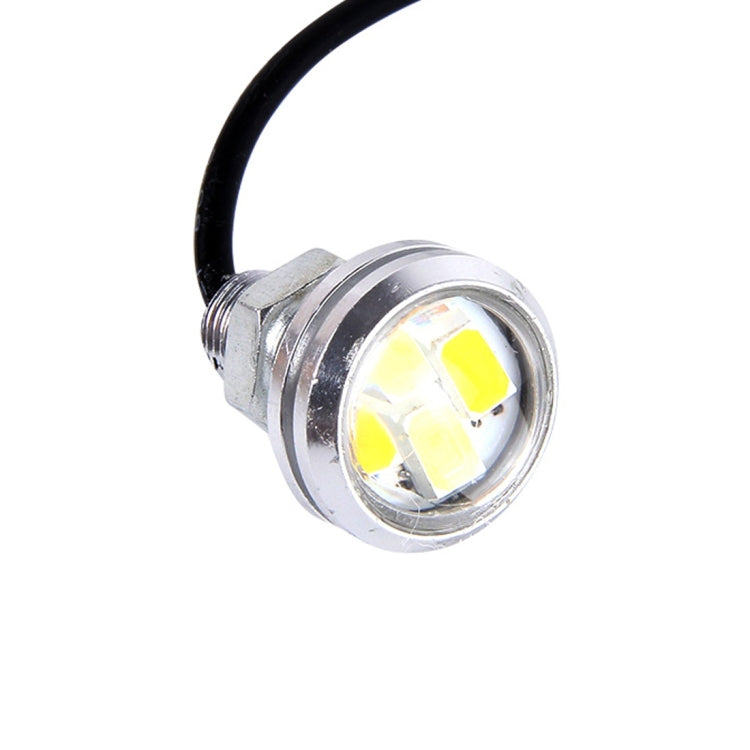 10 PCS 20W 4 LEDs SMD 5630 White Light + Yellow Light Daytime Running Light Turn Light Eagle Eye Light, DC 12V, Cable Length: 90cm(Silver) - Eagle Eye Lamps by buy2fix | Online Shopping UK | buy2fix