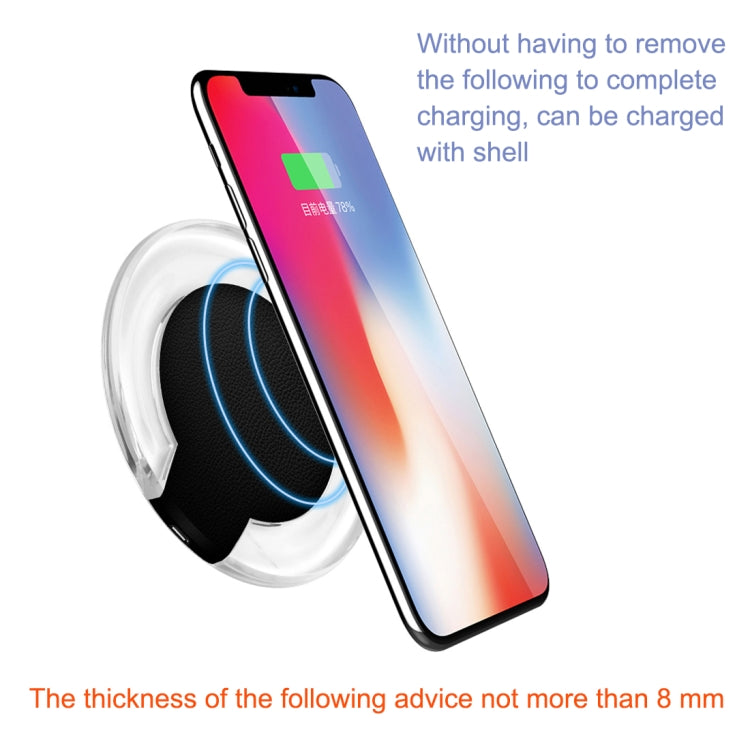 Safety Wireless and Limitless QI-standard Wireless Charger Fast Charging Charger with Micro USB Cable - Mobile Accessories by buy2fix | Online Shopping UK | buy2fix