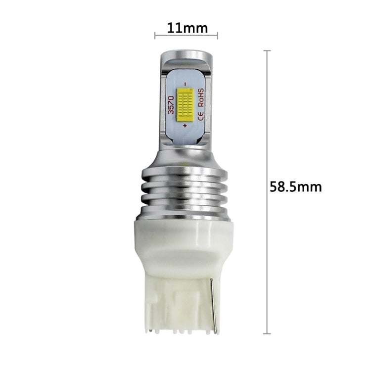 2 PCS T20/7440 72W 1000LM 6000-6500K Bright White Light Car Turn Backup LED Bulbs Reversing Lights, DC 12-24V (Ice Blue Light) - In Car by buy2fix | Online Shopping UK | buy2fix