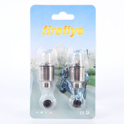 2 PCS Valve Cap Light Wheel Tyre Lamp With Battery for Car / Motorbike / Bike(Blue Light) - Decorative Lights by buy2fix | Online Shopping UK | buy2fix