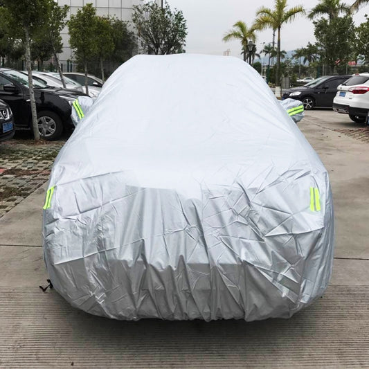 PVC Anti-Dust Sunproof SUV Car Cover with Warning Strips, Fits Cars up to 5.1m(199 inch) in Length - PE Material by buy2fix | Online Shopping UK | buy2fix