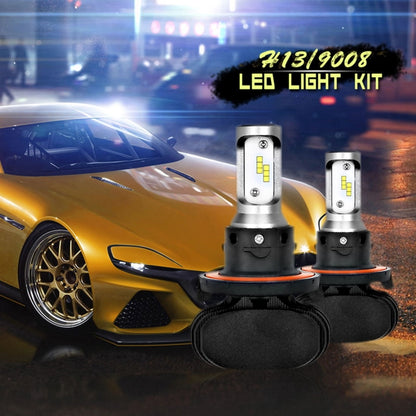 2 PCS H13 IP65 Waterproof White Light 12 CSP LED Car Headlight Bulb,  9-36V / 18W, 6000K / 2000LM - LED Headlamps by buy2fix | Online Shopping UK | buy2fix