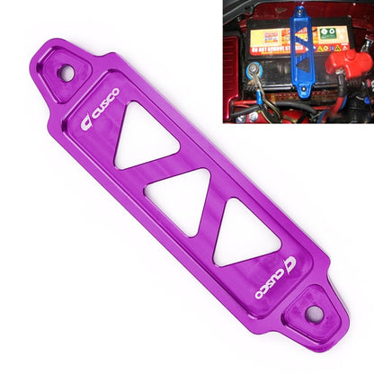 Universal Car Short Stainless Steel Battery Tie Down Clamp Bracket, Size: 17.2 x 4.4 x 1cm(Purple) - In Car by buy2fix | Online Shopping UK | buy2fix