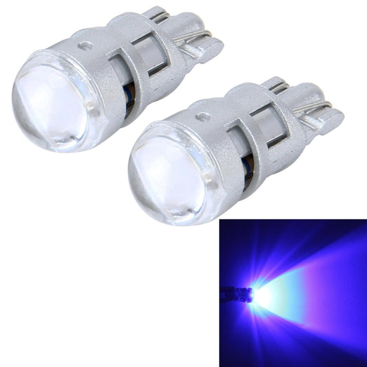 10 PCS T10 1W 50LM Car Clearance Light with SMD-3030 Lamp, DC 12V(Blue Light) - Clearance Lights by buy2fix | Online Shopping UK | buy2fix
