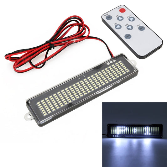 DC 12V Car LED Programmable Showcase Message Sign Scrolling Display Lighting Board with Remote Control(White Light) - Car Monitor by buy2fix | Online Shopping UK | buy2fix