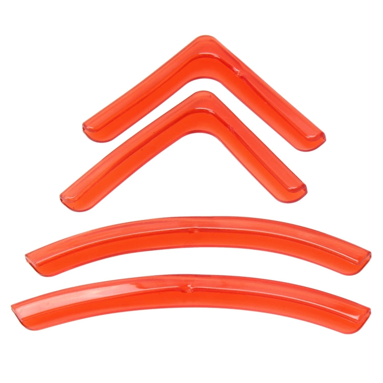 4 PCS/Set Universal Car Styling PVC Car Door Edge Anti Collision Sticker Door Anti-Rub Strips Car Door Scratch Protector(Orange) - Anti Collision Sticker by buy2fix | Online Shopping UK | buy2fix