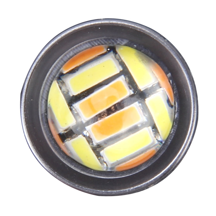 2PCS 1156/Ba15s 5W 300LM 66LEDs SMD-4014 Car Tail Bulb Turn Signal Auto Reverse Lamp Daytime Turn Running Light Car Source (White Light+ Yellow Light),Cable Lenght:1 m - Arrow Turn Lights by buy2fix | Online Shopping UK | buy2fix