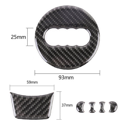 Car Carbon Fiber Steering Wheel Decorative Sticker for Audi A4L / A5 / Q5 - Car Interior Mouldings by buy2fix | Online Shopping UK | buy2fix