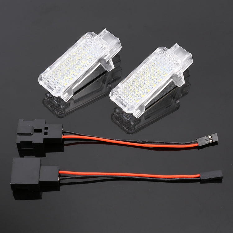 2 PCS LED Car DC 12V 1.5W Door Lights Lamps for Audi / Volkswagen(White Light) - Door Lights by buy2fix | Online Shopping UK | buy2fix