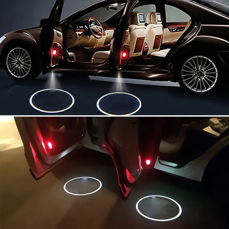 2 PCS LED Ghost Shadow Light, Car Door LED Laser Welcome Decorative Light, Display Logo for NISSAN Car Brand(Black) - Door Lights by buy2fix | Online Shopping UK | buy2fix
