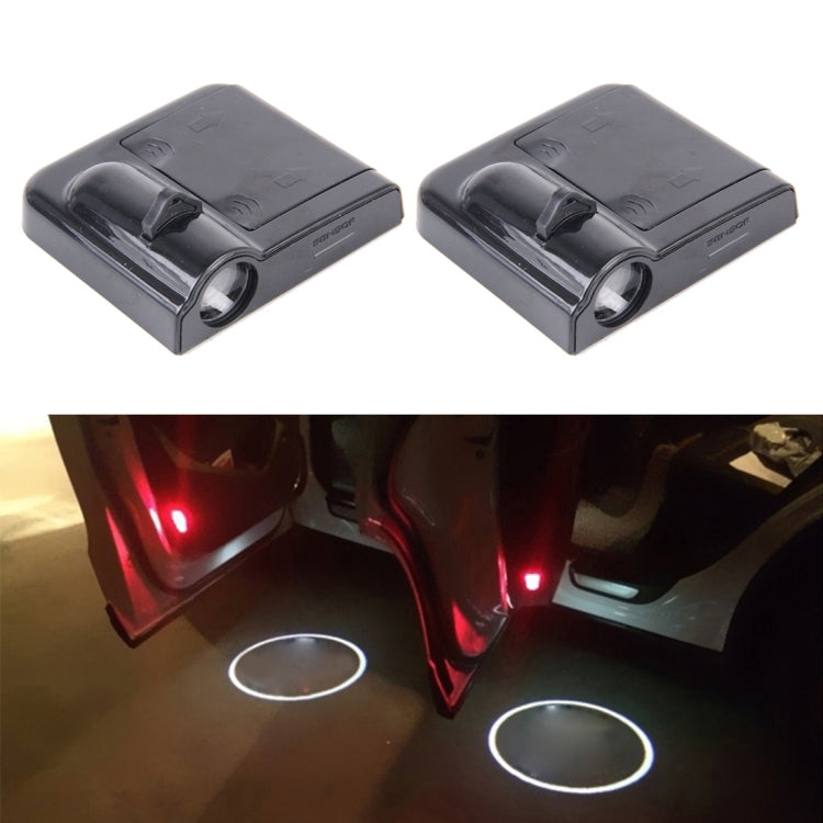 2 PCS LED Ghost Shadow Light, Car Door LED Laser Welcome Decorative Light, Display Logo for KIA K3 Car Brand(Black) - Door Lights by buy2fix | Online Shopping UK | buy2fix