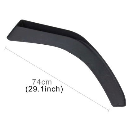 2 PCS Universal Fit Car Front Bumper Spoiler Lip Splitter Diffuser SUV ABS Front Shovel, Length: 74cm - Bumper by buy2fix | Online Shopping UK | buy2fix