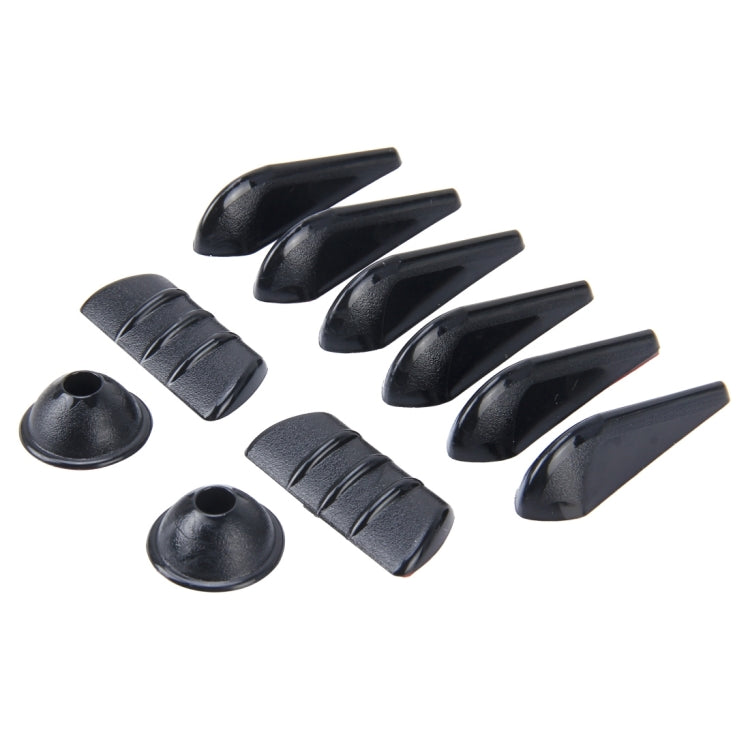 10 PCS Car Exterior Rubber Noise-cancelling Airflow-adjusting Kit - Decorative Sticker by buy2fix | Online Shopping UK | buy2fix