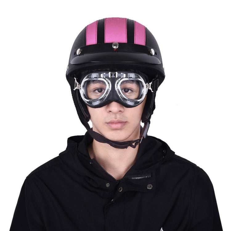 Winter Season Motorcycle Breathable Safty Helmet(Pink) - Helmets by buy2fix | Online Shopping UK | buy2fix