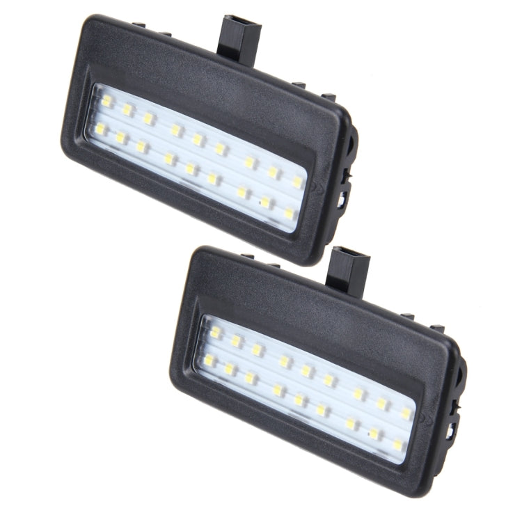 2 PCS White Light Car LED Vanity Mirror Lamp Lights with 18 SMD-3528 Lamps for BMW F10 / F11 / F07 / F01 / F02 / F03 / F04 - Dome Lights by buy2fix | Online Shopping UK | buy2fix