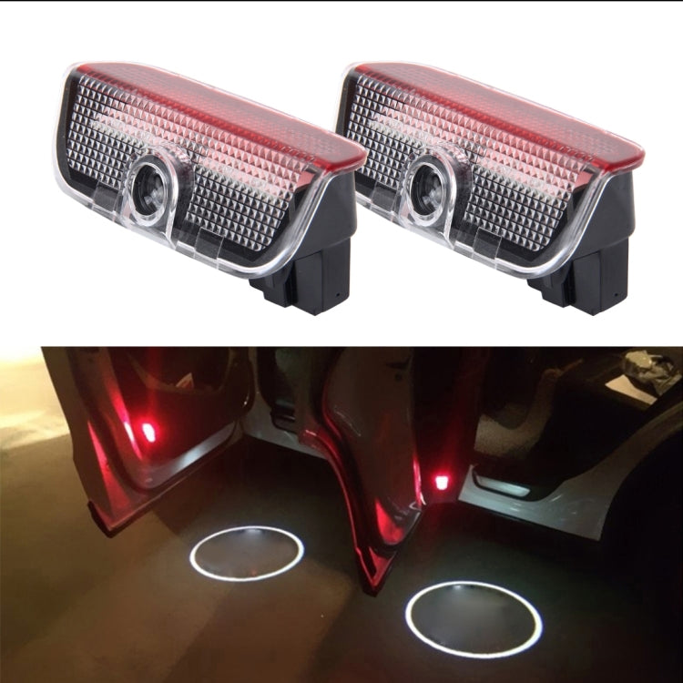 2 PCS LED Car Door Welcome Logo Car Brand 3D Shadow Light for Volkswagen - In Car by buy2fix | Online Shopping UK | buy2fix