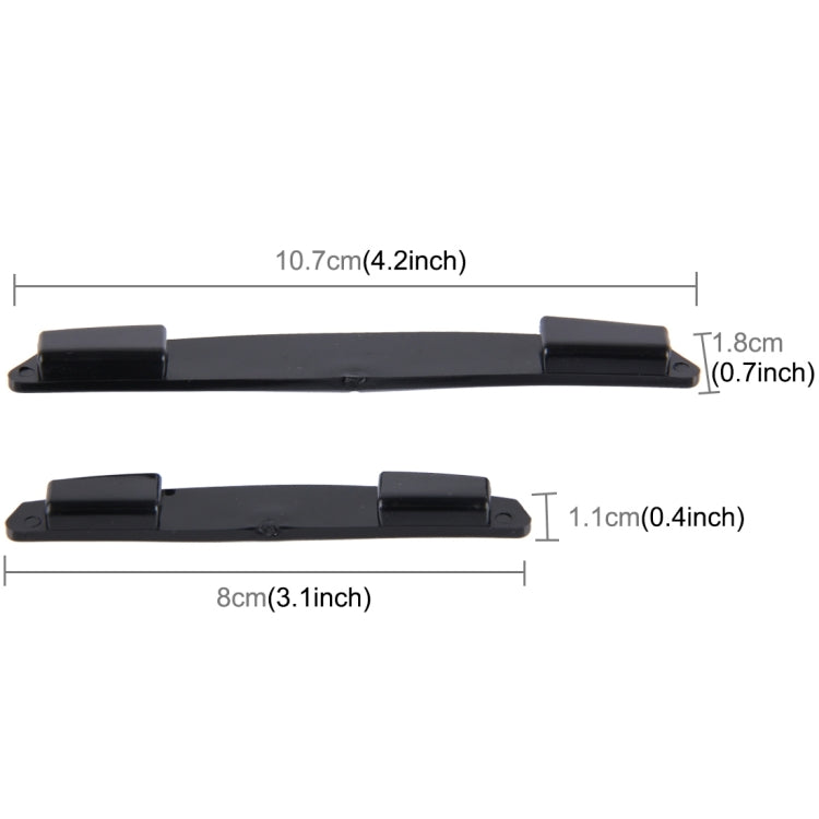 3R 3R-2103 4 PCS Rubber Car Side Door Edge Protection Guards Cover Trims Stickers(Black) - In Car by 3R | Online Shopping UK | buy2fix