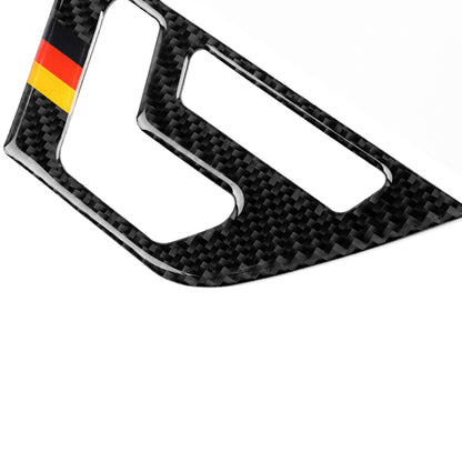 2 PCS German Flag Car Carbon Fiber Left Drive Seat Adjustment Panel Decorative Sticker for Mercedes-Benz W204 2007-2013 - Car Interior Mouldings by buy2fix | Online Shopping UK | buy2fix