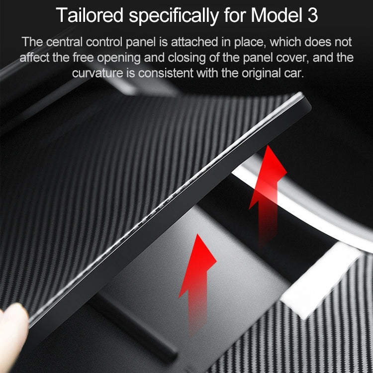 Car Central Control Panel Film Scratch-proof PVC Decorative Sticker for Tesla Model 3 before 2021(Wood) - Car Interior Mouldings by buy2fix | Online Shopping UK | buy2fix