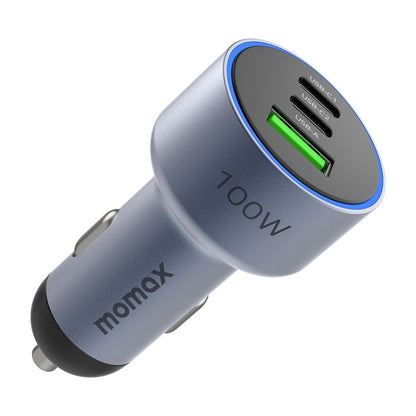MOMAX UC17E 100W USB-C / Type-C x 2 + USB Three Ports Car Charger - In Car by MOMAX | Online Shopping UK | buy2fix