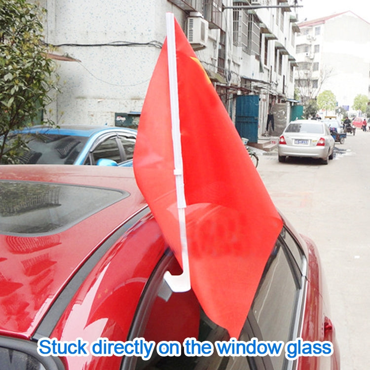 10 PCS 43cm Clip-type Car Window Plastic Flagpole, No Flag -  by buy2fix | Online Shopping UK | buy2fix