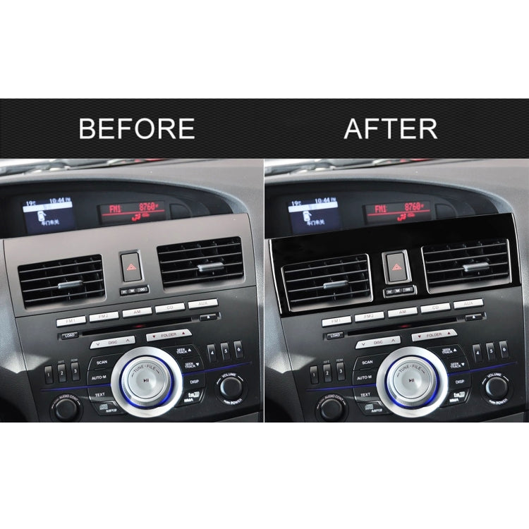 For Mazda 3 Axela 2010-2013 2 in 1 Car Central Vent Set B Decorative Sticker, Left Drive - In Car by buy2fix | Online Shopping UK | buy2fix