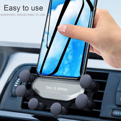 Car Air Outlet Six-claw Gravity Mobile Phone Holder Bracket (Silver) -  by buy2fix | Online Shopping UK | buy2fix