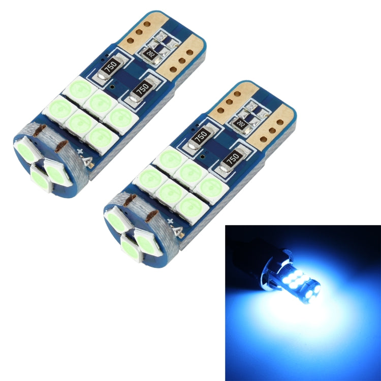 2 PCS T10 DC12 / 1W 9LEDs SMD-3030 Car Clearance Light(Ice Blue Light) - In Car by buy2fix | Online Shopping UK | buy2fix
