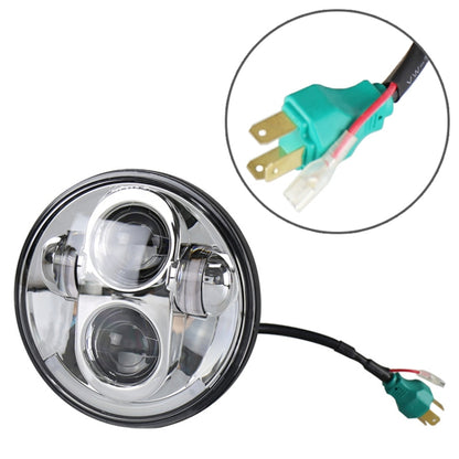 5.75 inch DC12V 6000K-6500K 40W Car LED Headlight for Harley (Silver) - In Car by buy2fix | Online Shopping UK | buy2fix