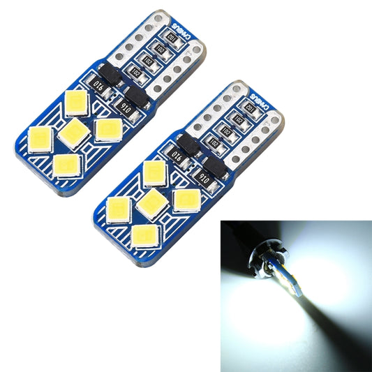 2 PCS T10 / W5W / 168 DC12V 1.8W 6000K 130LM 10LEDs SMD-2835 Car Reading Lamp Clearance Light, with Decoder - In Car by buy2fix | Online Shopping UK | buy2fix