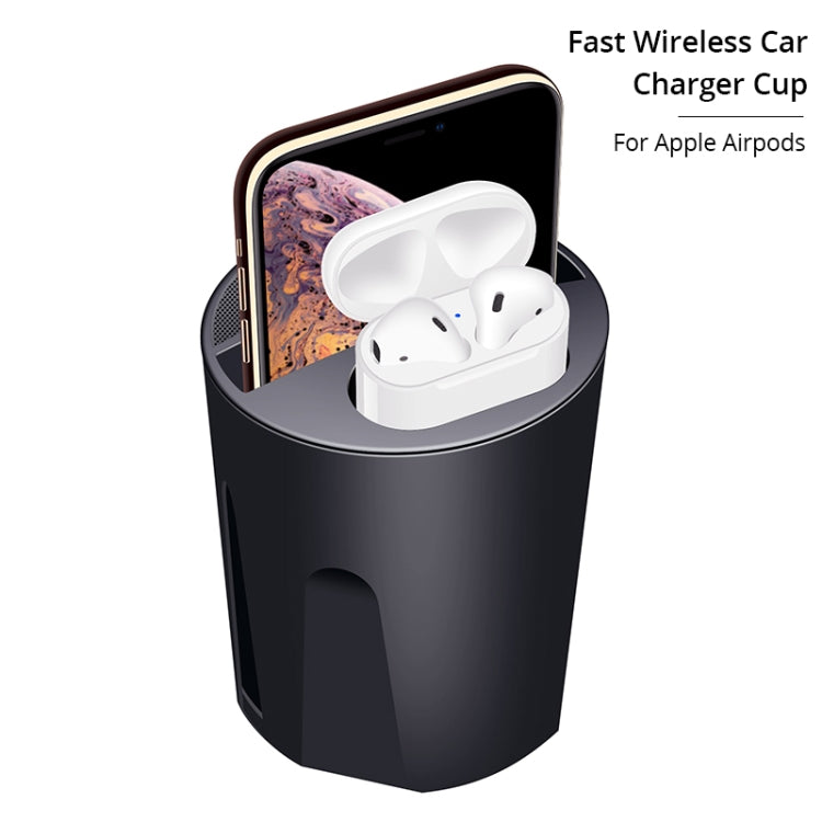 X9A Car QI Standard Charging Cup Wireless Fast Charger - In Car by buy2fix | Online Shopping UK | buy2fix
