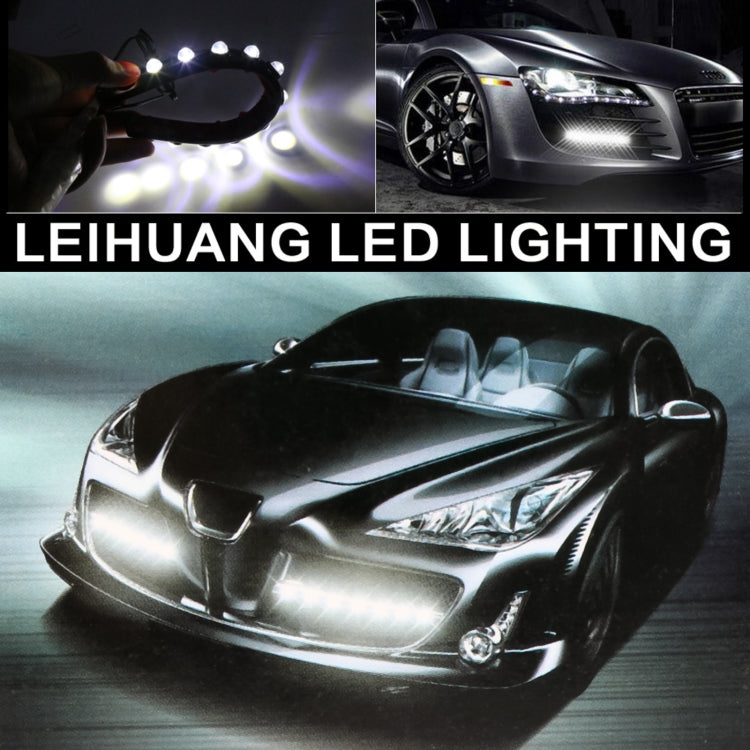 8LEDs SMD-5050 DC12V / 1.7W / 5500K / 87LM Car Daytime Running Light - In Car by buy2fix | Online Shopping UK | buy2fix