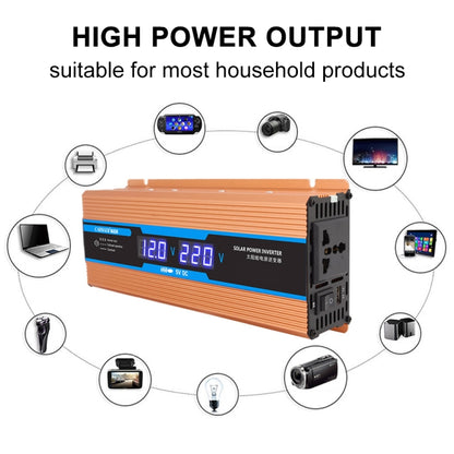 Carmaer 12V to 220V 1600W Car Multi-function Double Digital Display Inverter Household Power Converter - In Car by buy2fix | Online Shopping UK | buy2fix