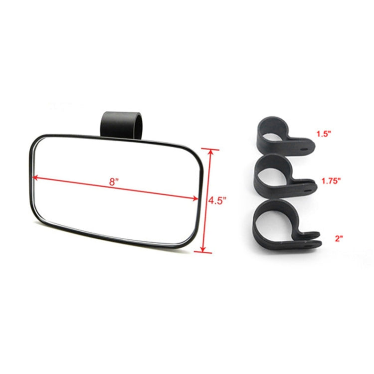 UTV-10 Sandy Beach Car Big View Rearview Mirror for UTV / ATVs, 1.5 inch, 1.75 inch, 2 inch - In Car by buy2fix | Online Shopping UK | buy2fix