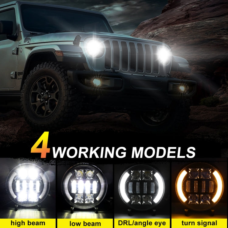 Car 7 inch DC9-30V  LED Headlight Modification Accessories for Jeep Wrangler - In Car by buy2fix | Online Shopping UK | buy2fix