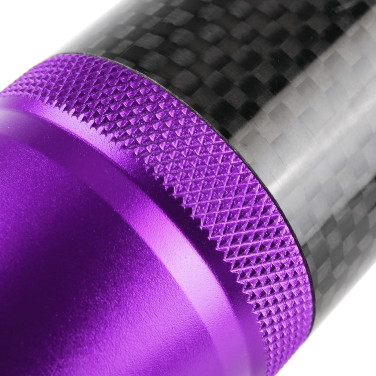 Universal Car Carbon Fiber Metal Gear Shift Knob (Purple) - In Car by buy2fix | Online Shopping UK | buy2fix