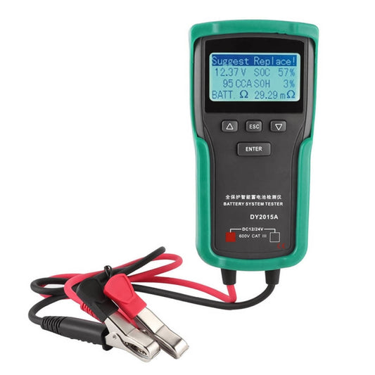 DUOYI DY2015A Car 12V 24V Digital CCA Load Battery Charging Digital Capacity Tester - In Car by buy2fix | Online Shopping UK | buy2fix