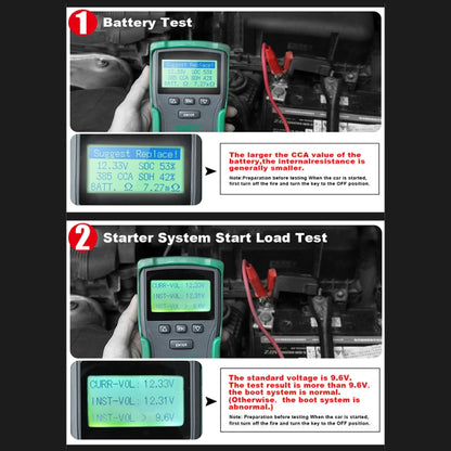 DUOYI DY2015A Car 12V 24V Digital CCA Load Battery Charging Digital Capacity Tester - In Car by buy2fix | Online Shopping UK | buy2fix