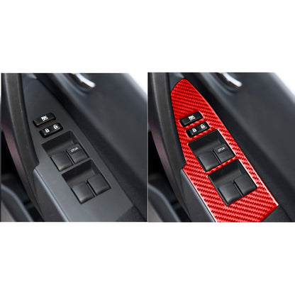 4 PCS / Set Carbon Fiber Car Lifting Decorative Sticker for Toyota Corolla 2014-2018,Right Drive (Red) - In Car by buy2fix | Online Shopping UK | buy2fix