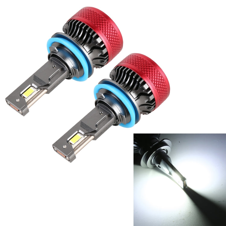 1 Pair H8 DC12V 65W 6000K 6500LM LED Car Headlights - In Car by buy2fix | Online Shopping UK | buy2fix