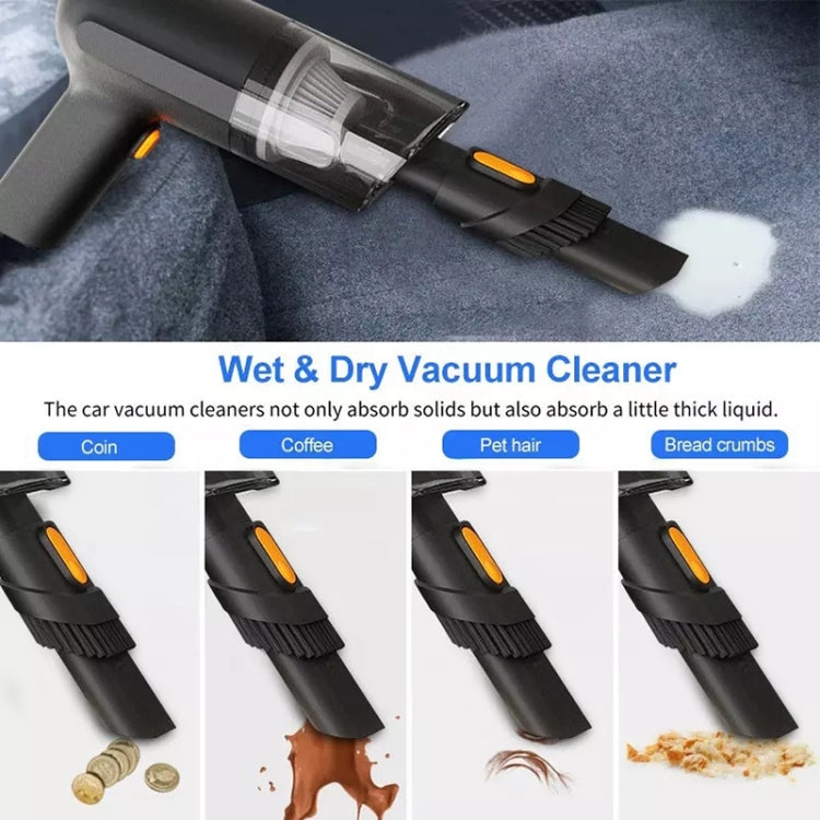 Car Portable Handheld Powerful Vacuum Cleaner Style: Wireless (Orange) - In Car by buy2fix | Online Shopping UK | buy2fix