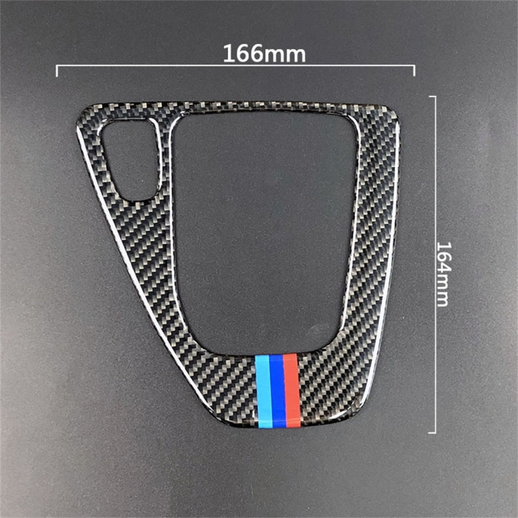 Three Color Carbon Fiber Car Left Driving Gear Panel Decorative Sticker for BMW E90 / E92 2005-2012, Sutible for Left Driving - In Car by buy2fix | Online Shopping UK | buy2fix