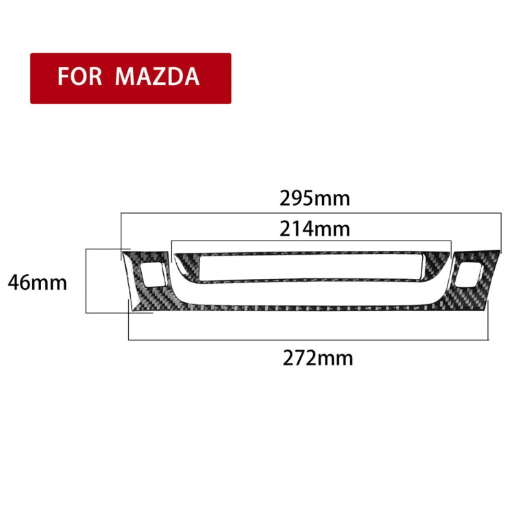 2 PCS Car Carbon Fiber Information Display Decorative Sticker for Mazda RX8 2004-2008, Left and Right Drive Universal -  by buy2fix | Online Shopping UK | buy2fix